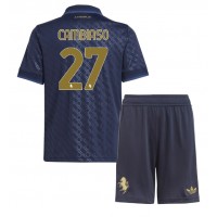 Maglia Calcio Juventus Andrea Cambiaso #27 Terza Divisa Bambino 2024-25 Manica Corta (+ pantaloncini)